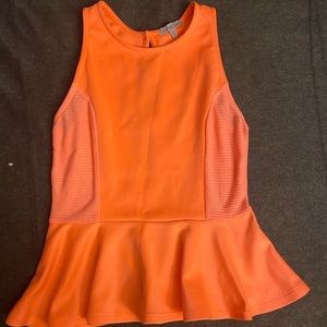 Peplum halter top